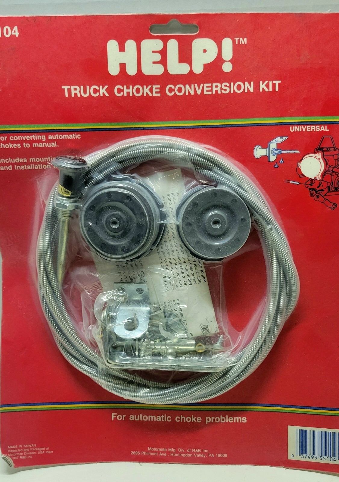 Help 55104 Truck Choke Conversion Kit Convert Automatic Choke to