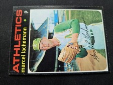 1971 Topps Baseball Card # 84 Marcel Lachemann RC - Oakland Athletics (EX)