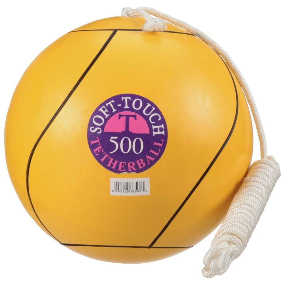 Baden School Quality 100% Soft-Touch Tetherball Ball and Rope, Yellow ...