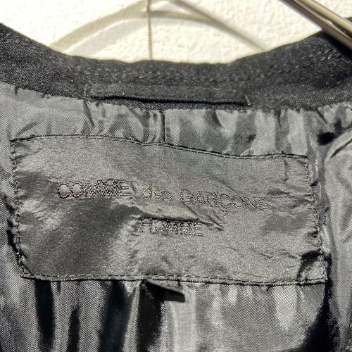 COMME des GARCONS HOMME Chesterfield Coat Polyester Black - Picture 7 of 12