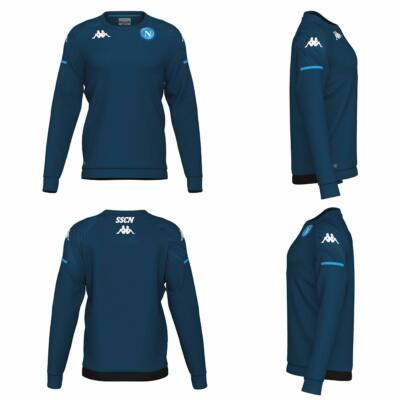 SSC NEAPEL KAPPA Offizielles Sweatshirt Rundhals UNTERPREIS Training Fußball Grün