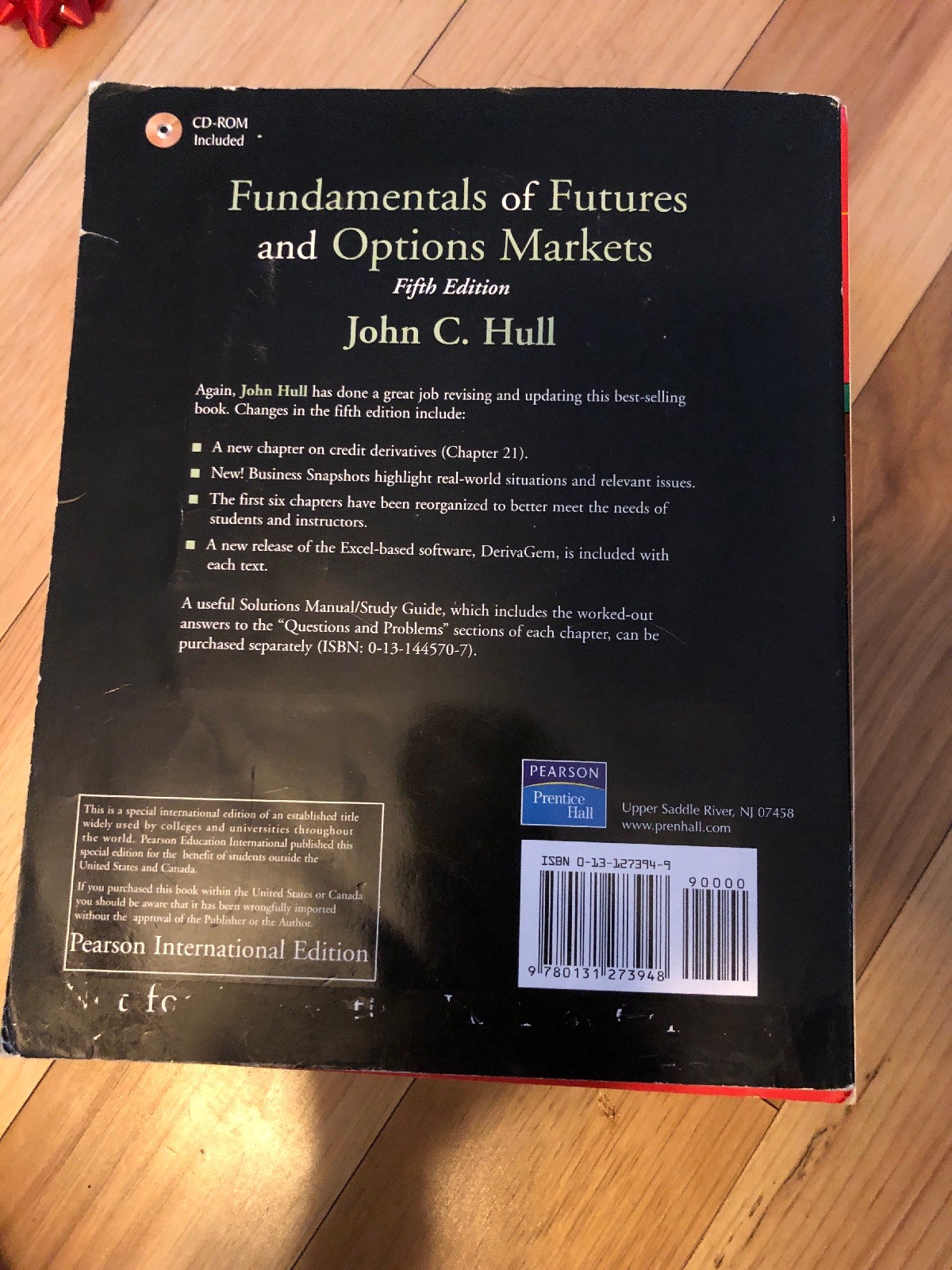 Fundamentals of Futures and Options Markets by John C. Hull (2004,  Hardcover, Revised) | eBay