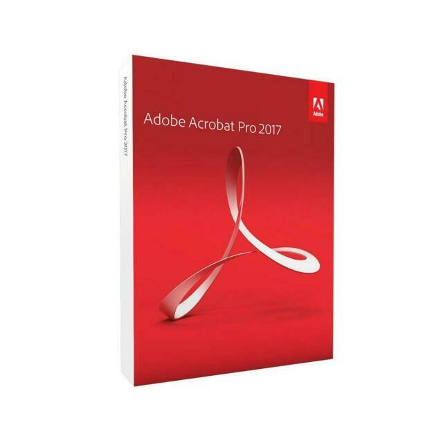 Adobe Acrobat Pro 2017 Retail Version Document Management for Windows ...