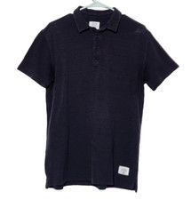 Etiqueta Negra Mens M Polo Shirt 100% Cotton Short Sleeve Black