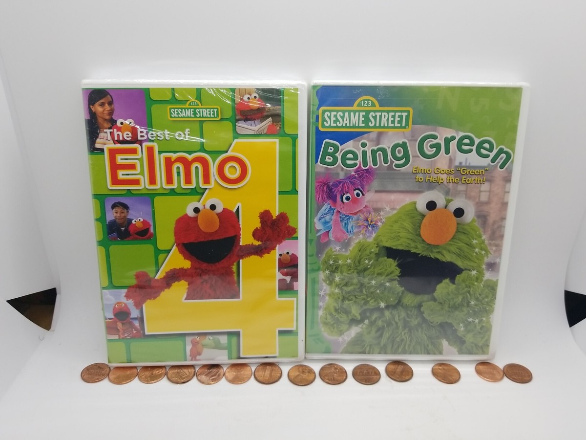 2 Sesame Street - The Best of Elmo 4 & BEING GREEN (DVD 2018