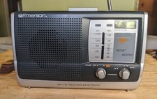 Emerson AM/FM/Weather Band Portable Radio Model RP6251 - Tested and Working
