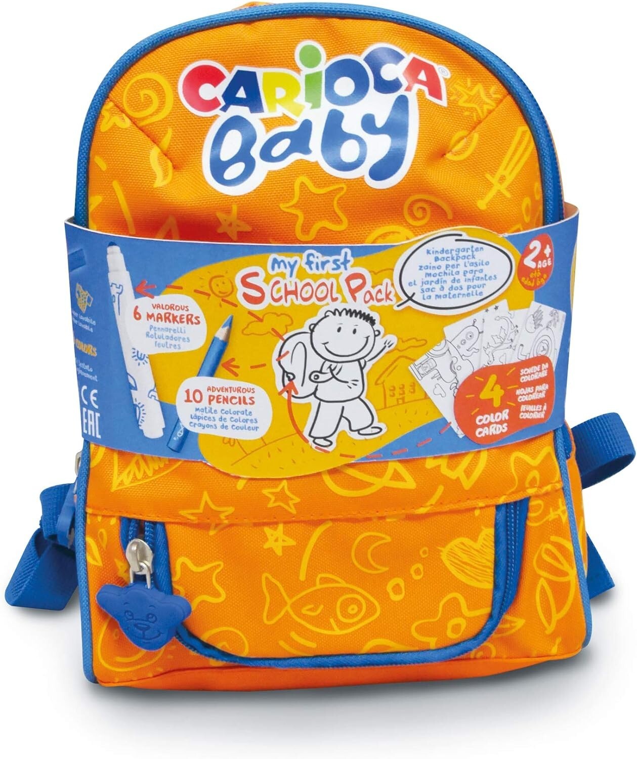 Zainetto Carioca My First School Pack Con Materiale Scolastico Carioca Baby