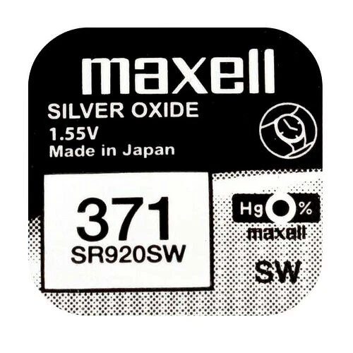 Maxell SR920SW 371 SR69 Silver Oxide Battery 1.55V made in Japan-09/2029