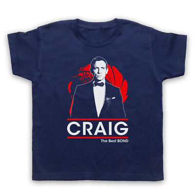 DANIEL CRAIG THE BEST BOND SECRET AGENT DOUBLE O 00 KINDER KINDER T-SHIRT