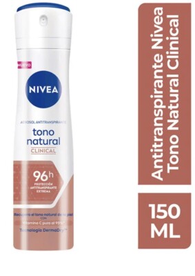 Nivea Desodorante Tono Natural Deo Mujer Clinical 96h 150ml Spray Deodorant NEW!