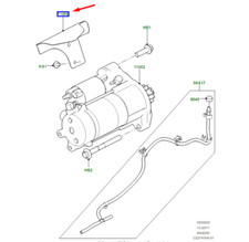 LAND ROVER RANGE ROVER VELAR L560 Anlasser Motor Schild LR090958 NEW GENUNE