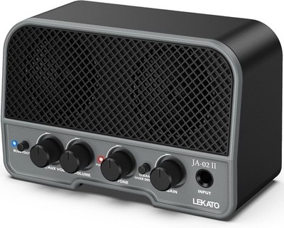 LEKATO Mini Guitar Amp 5W Portable Rechargeable Electric Guitar Amplifier Black