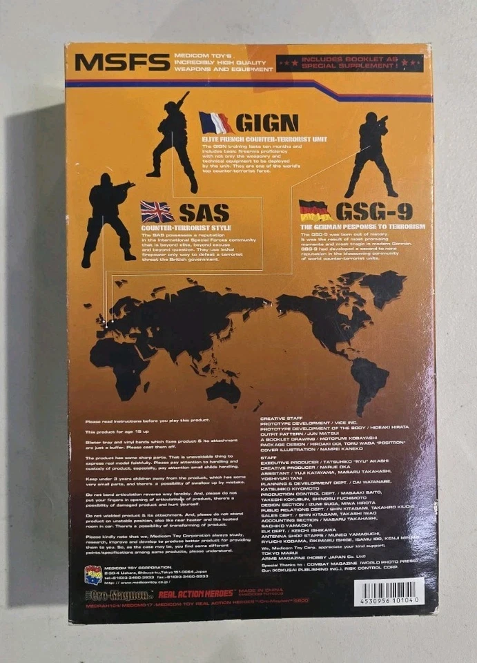 Medicom RAH Real Action Heroes MSFS GSG-9 Grenz's Schutz Group-9 1/6 figura 12" Foto 3 de 4