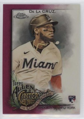 2022 Allen & Ginter Chrome Magenta Refractor Bryan De La Cruz Rookie RC 0z8z