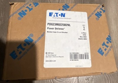 Eaton PDG23 PDG23M0225B2NL Main Circuit Breaker 225A 3P max 690V AC Trip