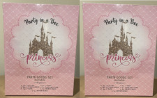 Set Of 2 Birthday In A Box Princess themed - Service for 16