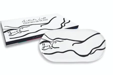 Rosanna Artist's Loft Cocktails On The Roof Porcelain 12in Tray in Gift Box NWT