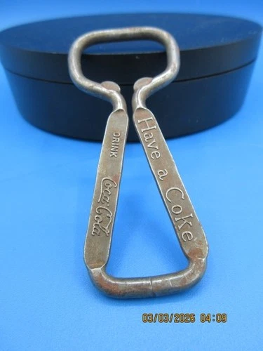 "Have a Coke" Coca-Cola Advertising Bottle Opener 1960's Vintage Embossed Text