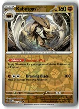 Kabutops 141/165 Rare 151 Pokemon Reverse Holo Near Mint