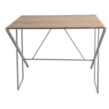 White Oak Effect Computer Desk Home Office PC Laptop Table Workstation 90x48cm