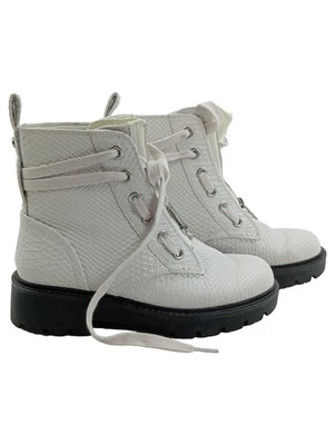 UGG Bottes Femme Combat Boot Blanc Serpent Similicuir (EU 37) - Photo 1/2
