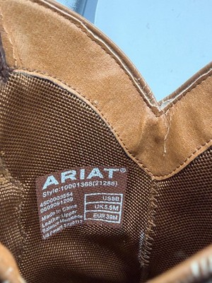 Ariat Dixie Cowboy Boots 8 B Women's Snip Toe Boho Cowgirl Western