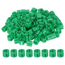 120 Pcs Clothes Hanger Markers, l Size Tag Fit 3mm Rod, Green