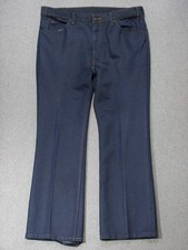 RL01416 VINTAGE 1970s LEVI'S 517 BOOT CUT POLY JEANS 38x32 msr 36"x29" DARK