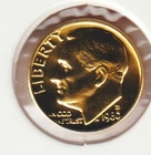24k Gold Plate Rare Old US 1980 Liberty Roosevelt Dime Collector Collection Coin