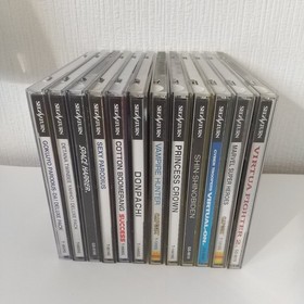 SEGA SATURN Lot 12 Game Set Cotton Boomerang DonPachi Parodius etc. no-obi Japan