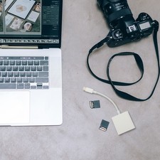  Usb Type C Adattatore Lettori Di Schede Memoria Esterni Lettore Carte