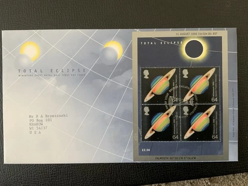 Great Britain 1999 #1870b Total Eclipse - FDC