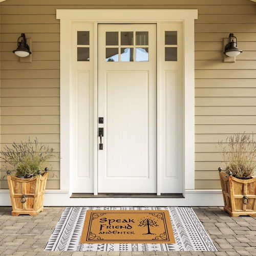 Accssoey Funny Door Mat Speak Friend Doormats for Indoor Entrance Home Front Po - Picture 3 of 3