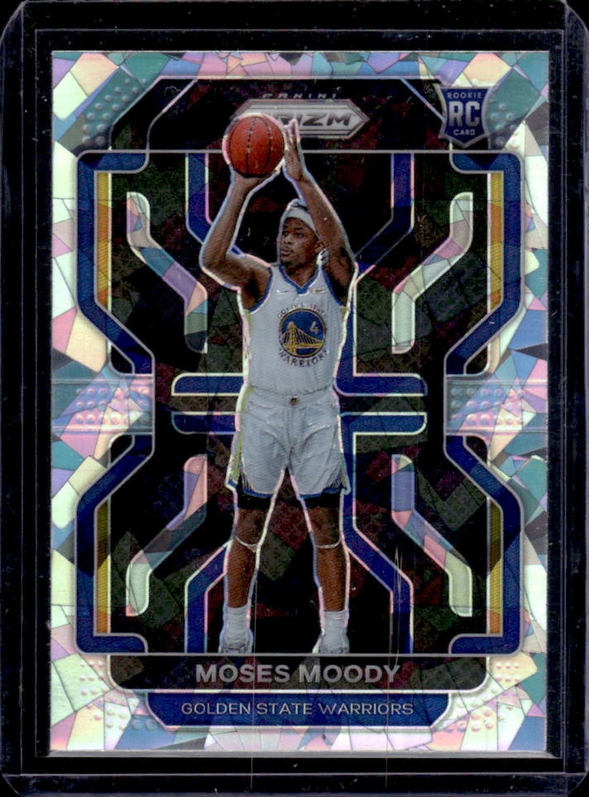 2021-22 Prizm Moses Moody RC Ice Rookie #308 Warriors