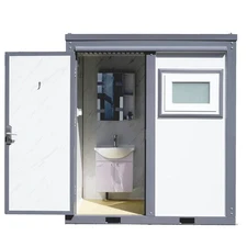 Bastone Portable Shower & Changing Room w/ Rain Shower, Sink & Fan