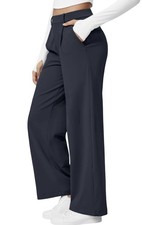 HALARA Flex  High Waisted Pocket Straight Leg Work Pants Women  s Size L Reg NWT