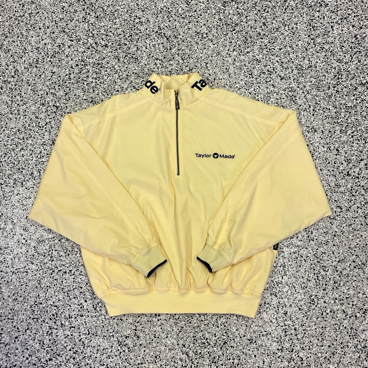 TaylorMade 蛍光イエロー ジャケット Vintage Taylormade Jacket Mens L Yellow Golf Windbreaker