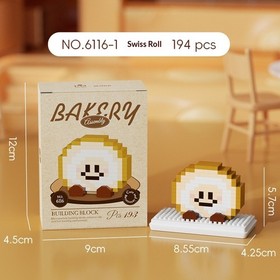 Bread Head Swiss Roll Basque Building Blocks Educational Toy Gift