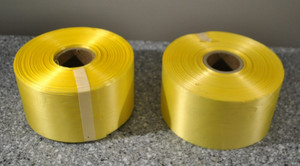2 - Solid Yellow Barricade, Caution, Flagging Tape 2.75 in.  FAST SHIP