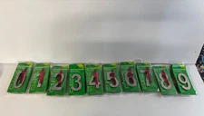 HY-KO Classic Reflective Plastic 4 " 0 - 9 Numbers SOLD INDIVIDUALLY