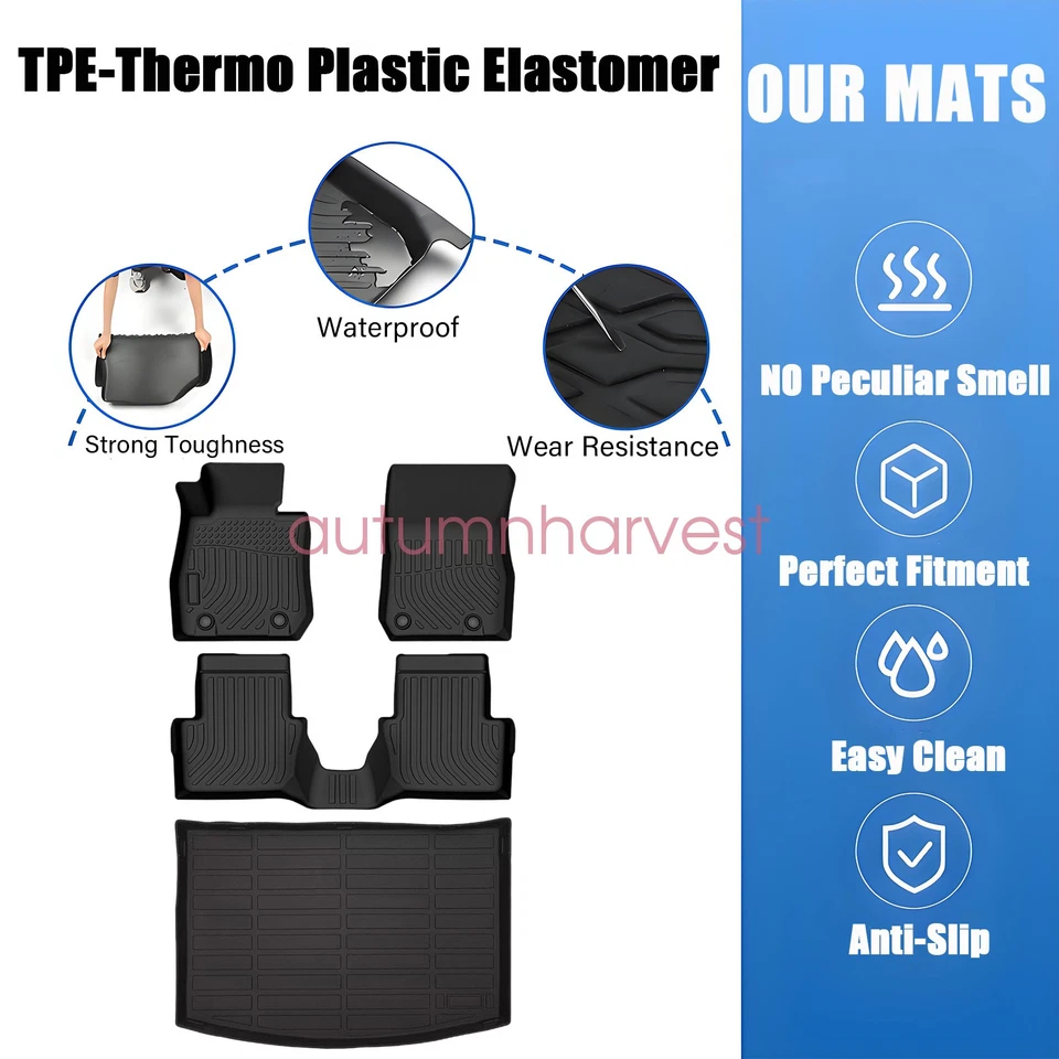 Tapetes 3D TPE forros + revestimiento de maletero de carga para Mazda CX-3 2016-2021 para todo tipo de clima Foto 3 de 4