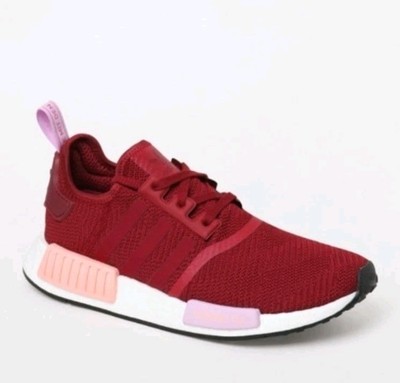 Adidas NMD Burgundy R1 sz 7 women sneakers running training tennis shoes 
