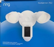 Ring Floodlight Cam Plus Outdoor Security Camera 1080p HD White RRP £159.99 2025