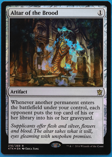 Altar of the Brood FOIL Khans of Tarkir NM Artifact Rare CARD (507290) ABUGames - Picture 1 of 2