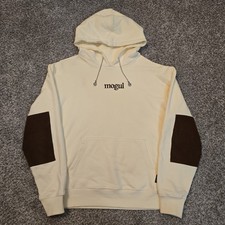 Ludwig Ahgren Mogul Moves Boxing Club Corduroy Elbow Hoodie Cream Mens Size M