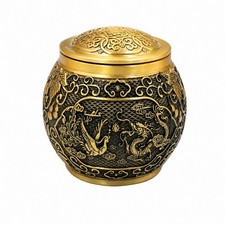 Kupfer-Teedose mit Deckel langlebig Teedose aus Kupfer traditionell f&uuml;r