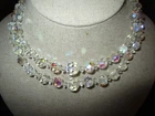 VINTAGE AURORA BOREALIS 15" DOUBLE STRAND NECKLACE
