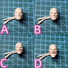 1/6 1/18 Iron Fist Male Head Sculpt Carved Model Toys