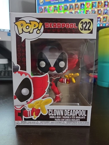 Funko Pop! Vinilo: Marvel - Clown Deadpool #322