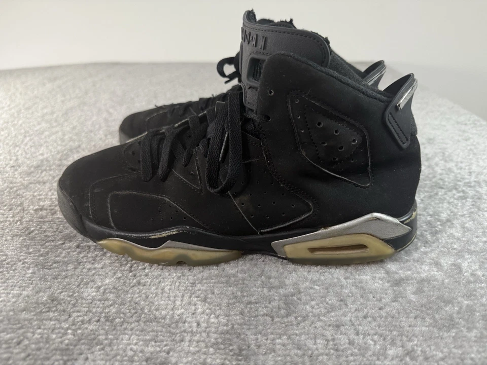 Nike Air Jordan 6 Retro GS ‘Chrome’ Size 6.5Y DX2835-001 - No Box - Image 3 of 4